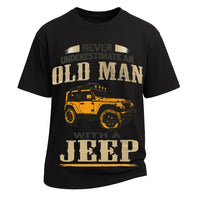 Herren-T-Shirt aus gewaschener 230 g schwerer Baumwolle im Retro-Stil