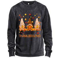Happy Thanksgiving Gnomes Christmas Long Sleeve Shirt