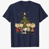 Peanuts Gang Christmas Tree Classic Graphic T-shirt