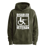 Felpa con cappuccio per veterani disabili