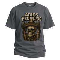 Herren-T-Shirt aus gewaschener 230 g schwerer Baumwolle im Retro-Stil