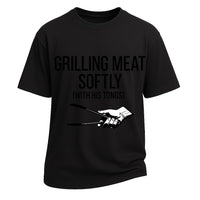 Herren-T-Shirt aus gewaschener 230 g schwerer Baumwolle im Retro-Stil