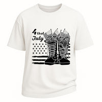 Herren-T-Shirt aus gewaschener 230 g schwerer Baumwolle im Retro-Stil